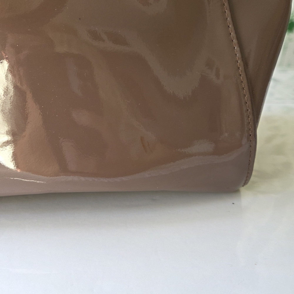 Dooney & Bourke Mink Patent Leather Handbag - Picture 13 of 16